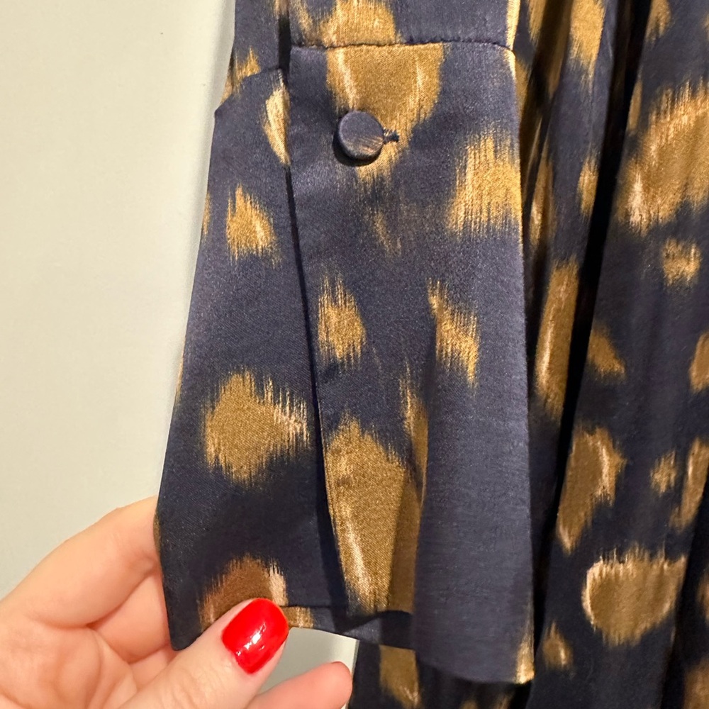 COS printed midi shirt dress with self tie belt, size 4 - Picture 8 of 15